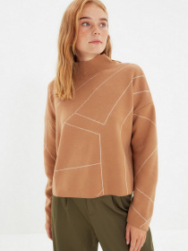 Свитры и кардиганы Trendyol модель TWOAW22KZ1784/Camel Фото