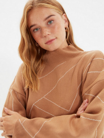 Свитры и кардиганы Trendyol модель TWOAW22KZ1784/Camel Фото
