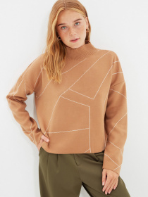 Свитры и кардиганы Trendyol модель TWOAW22KZ1784/Camel Фото