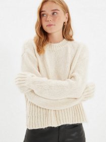 Свитры и кардиганы Trendyol модель TWOAW22KZ2237/Ekru Фото