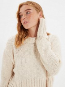 Свитры и кардиганы Trendyol модель TWOAW22KZ2237/Ekru Фото