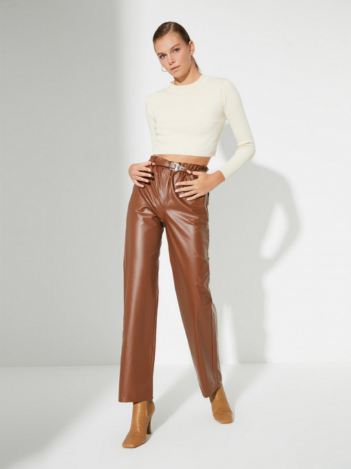 Брюки Trendyol модель TWOAW22PL0008/Camel Фото