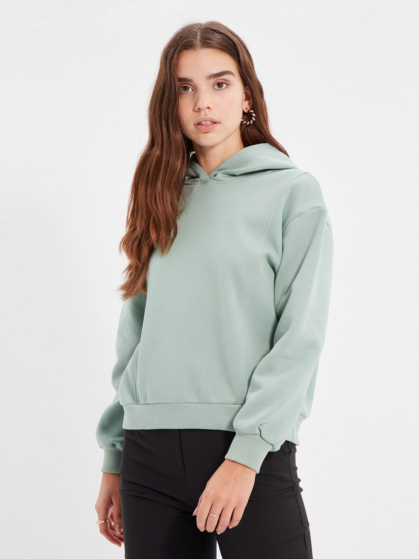 Худи и свитшоты Trendyol модель TWOAW22SW0939/Mint Худи и свитшоты Trendyol модель TWOAW22SW0939/Mint Фото
