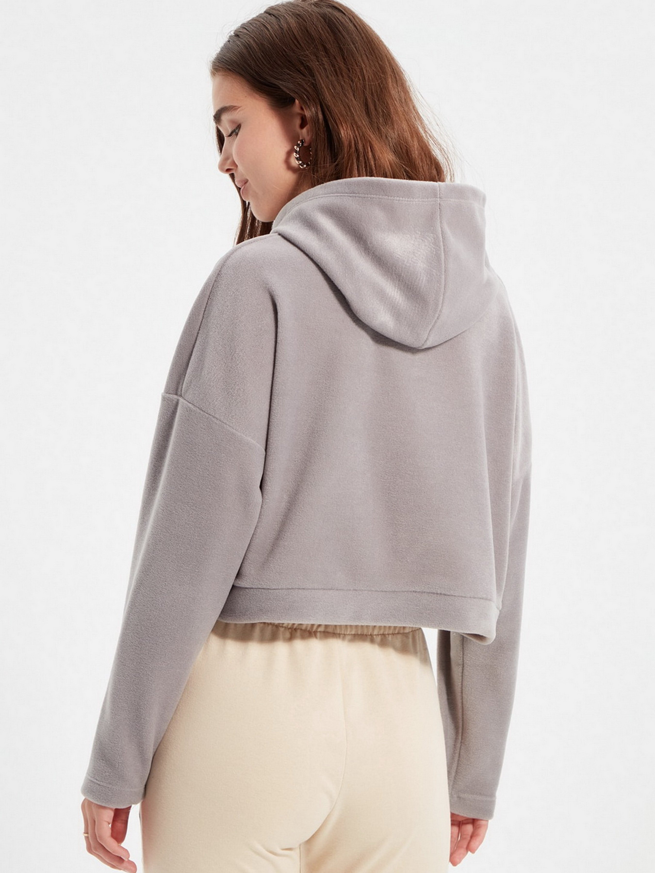Худи и свитшоты Trendyol модель TWOAW22SW1193/Gri Худи и свитшоты Trendyol модель TWOAW22SW1193/Gri Фото