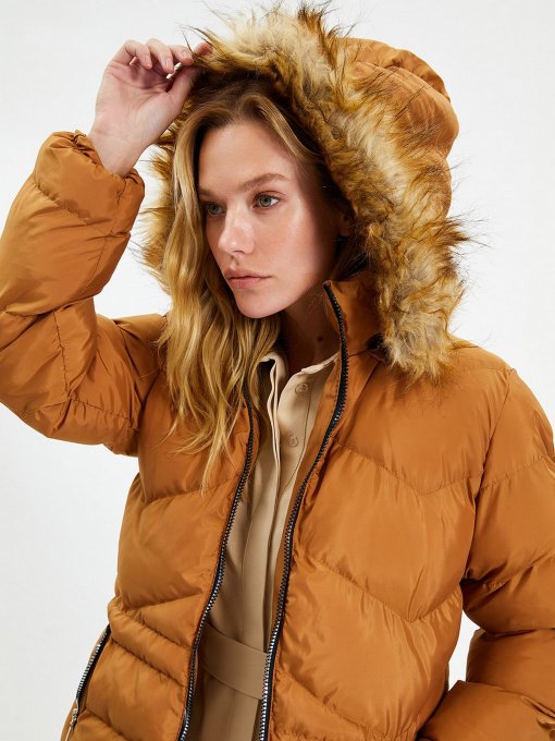 Куртки та дублянки Trendyol модель TWOAW22MO0574/Camel Фото