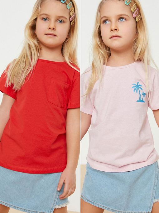 Футболки і поло Trendyol модель TKDSS22TS0673/Kirmizi-Pembe Фото