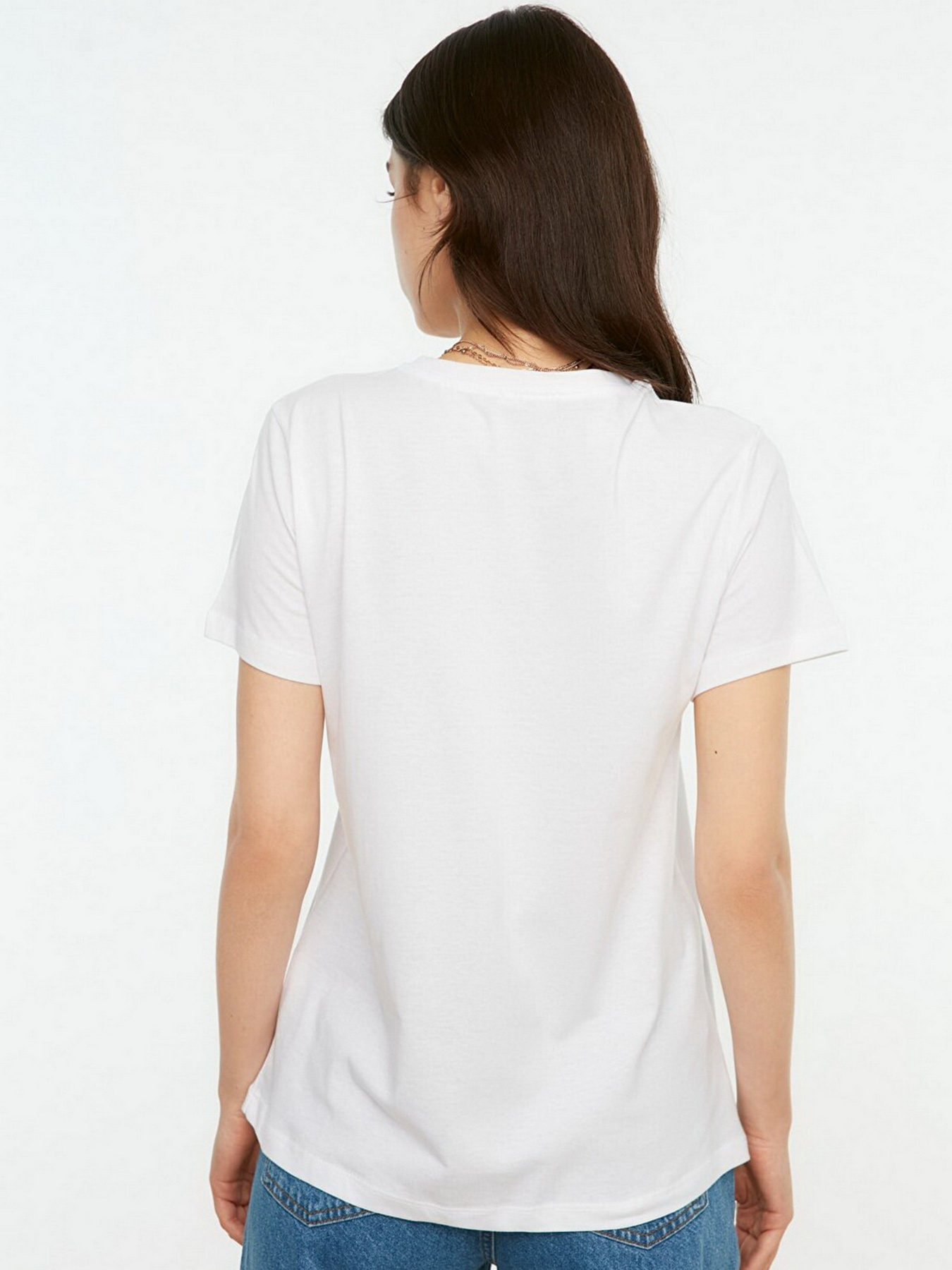 Футболки і поло Trendyol модель TWOSS20TS0141/Camel-Beyaz Футболки і поло Trendyol модель TWOSS20TS0141/Camel-Beyaz Фото