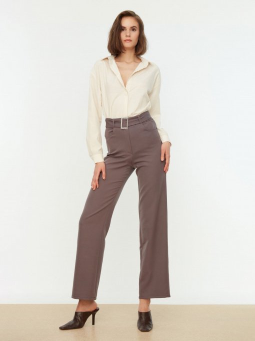 Брюки Trendyol модель TWOSS21PL0104/Antrasit Фото