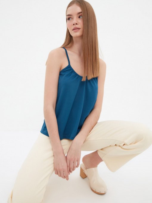 Футболки и поло Trendyol модель TWOSS22BZ1442/Indigo Фото