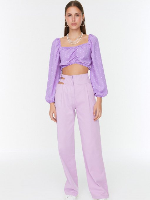 Штани Trendyol модель TWOSS22PL0406/Lila Фото