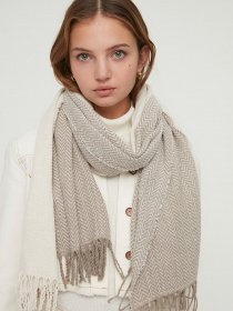 Шарфи та хустки Trendyol модель TWOAW22AT0052/Ekru Фото