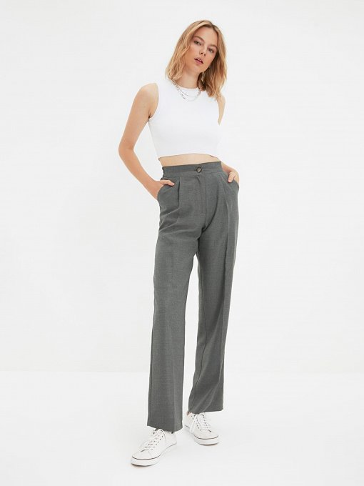 Штани Trendyol модель TWOAW22PL0321/Gri Фото