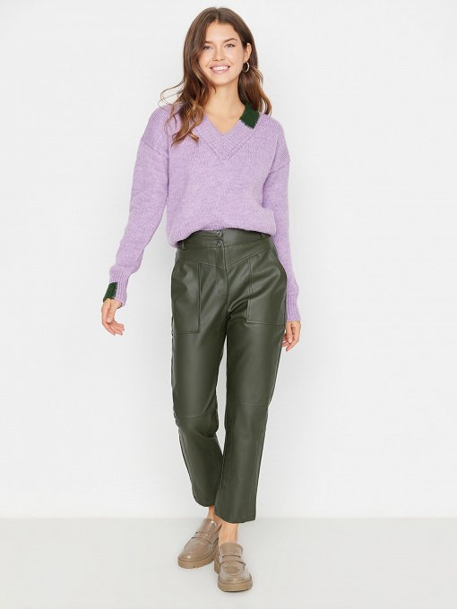 Брюки Trendyol модель TWOAW22PL0347/Acik Haki Фото
