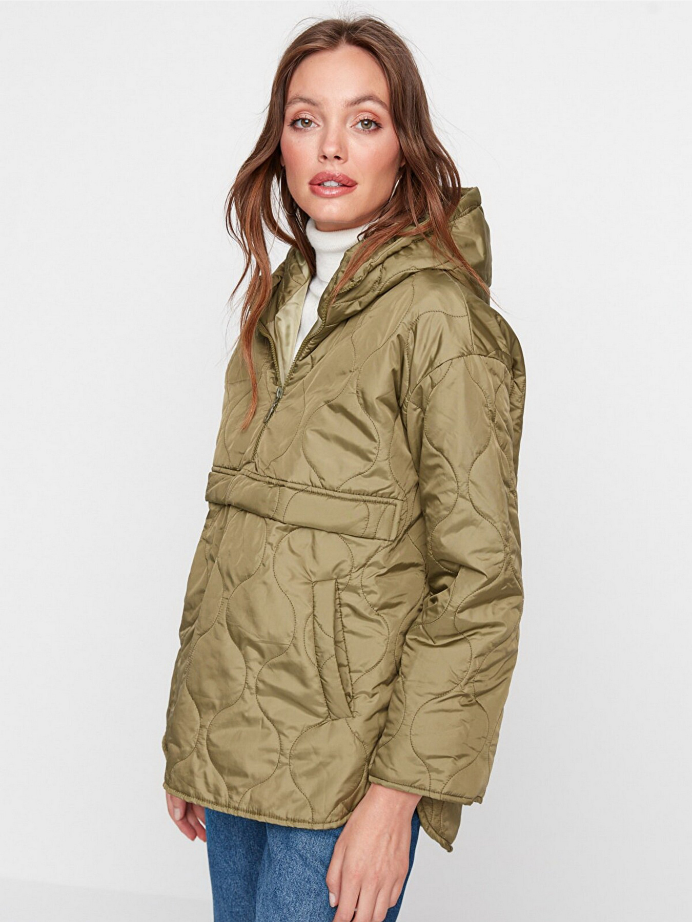 Куртки и дубленки Trendyol модель TWOAW22MO0068/Haki Куртки и дубленки Trendyol модель TWOAW22MO0068/Haki Фото