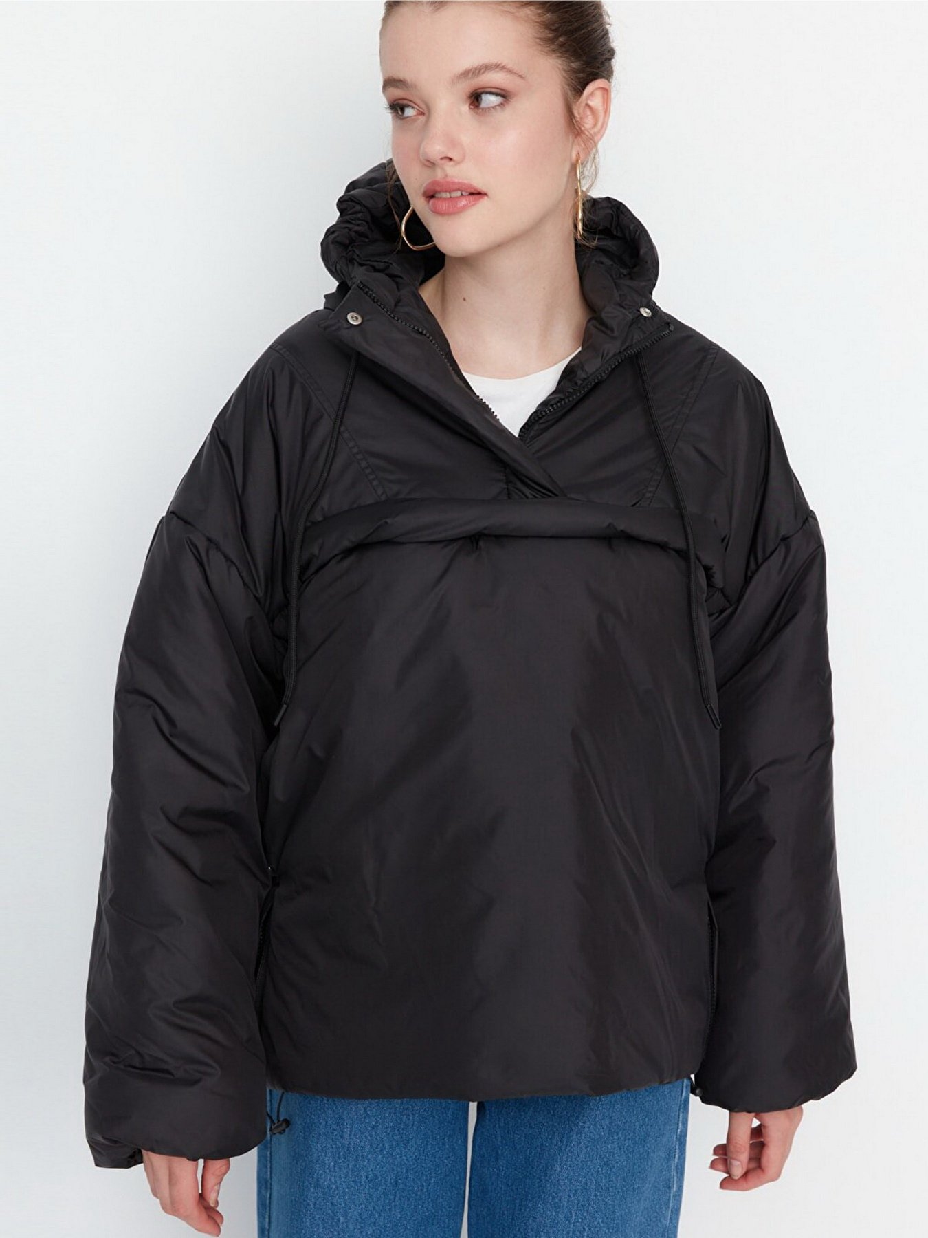 Куртки та дублянки Trendyol модель TWOAW23MO00194/Siyah Куртки та дублянки Trendyol модель TWOAW23MO00194/Siyah Фото