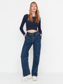 Джинсы Trendyol модель TWOAW23JE00367/Mavi Фото