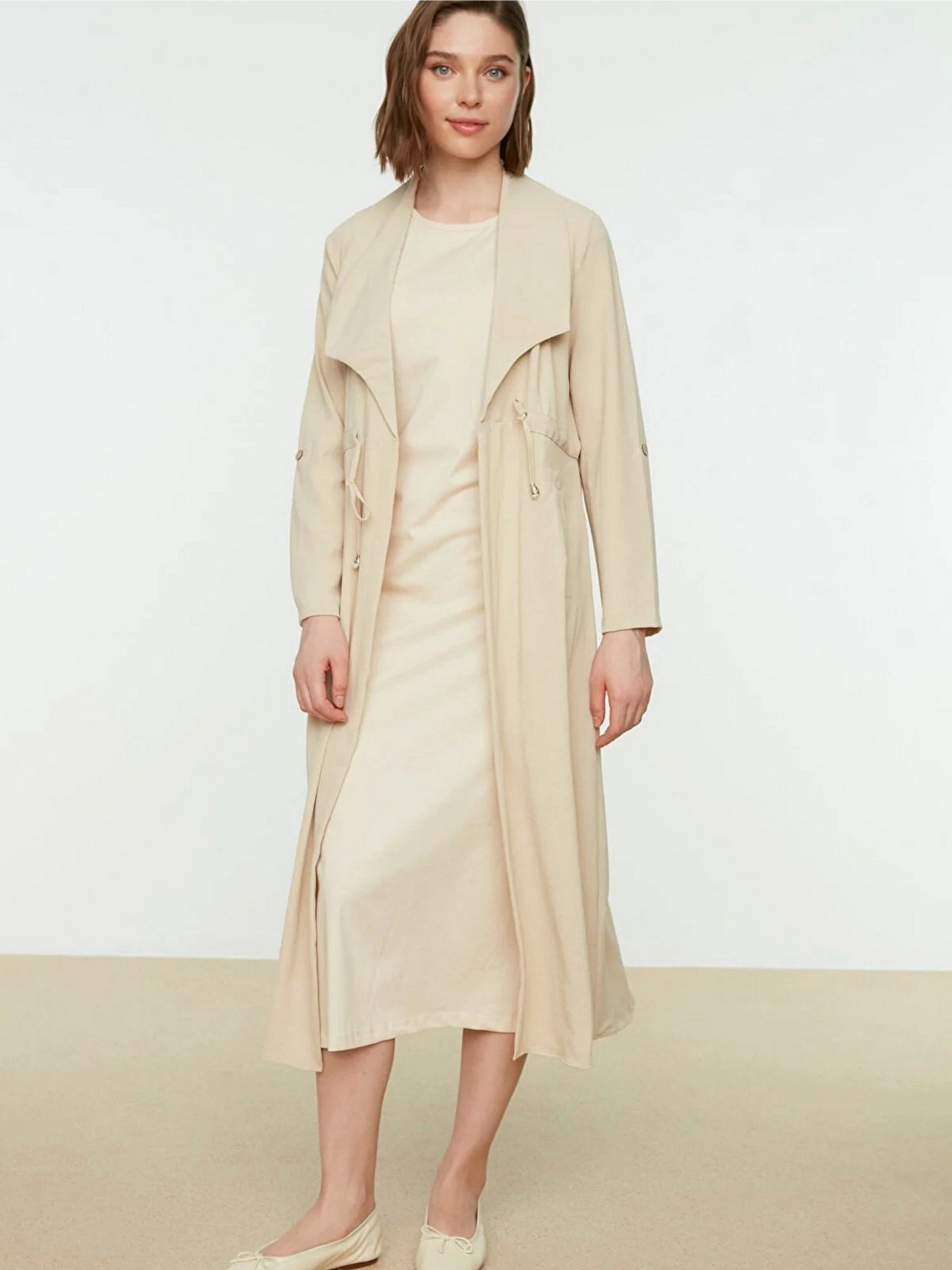 Сукні Trendyol модель TCTSS21UK0034/Bej Сукні Trendyol модель TCTSS21UK0034/Bej Фото