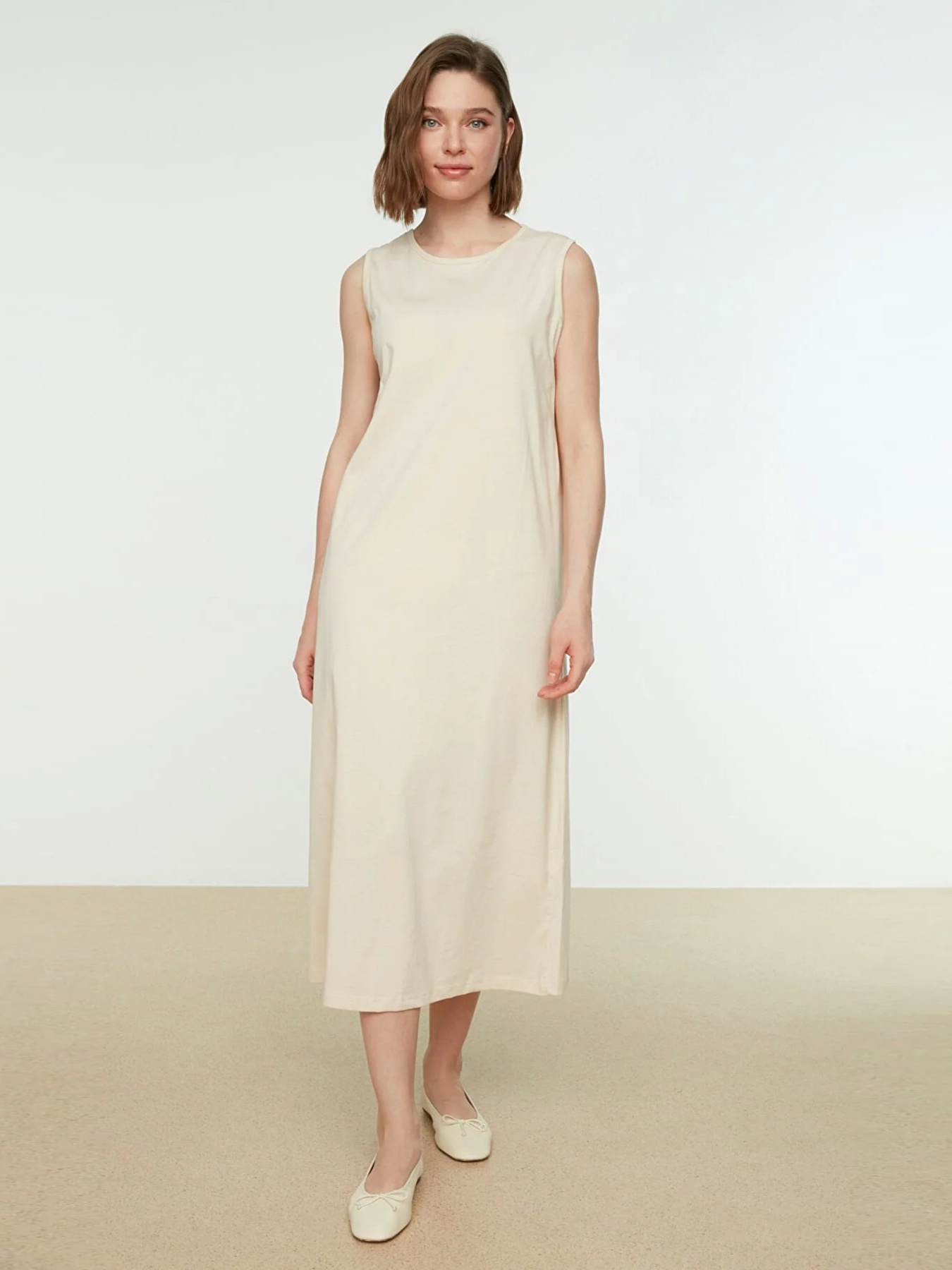 Сукні Trendyol модель TCTSS21UK0034/Bej Сукні Trendyol модель TCTSS21UK0034/Bej Фото