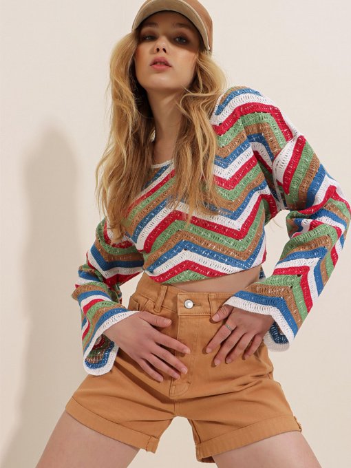 Шорты Trend Alacati Stili модель ALC-X5938/Camel Фото