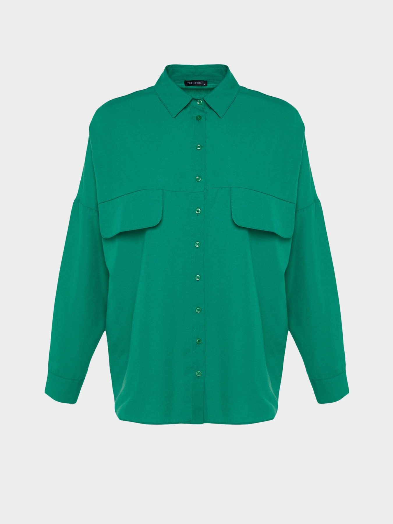 Рубашки Trendyol модель TCTSS23TG00005/Yesil Рубашки Trendyol модель TCTSS23TG00005/Yesil Фото
