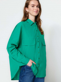 Рубашки Trendyol модель TCTSS23TG00005/Yesil Фото