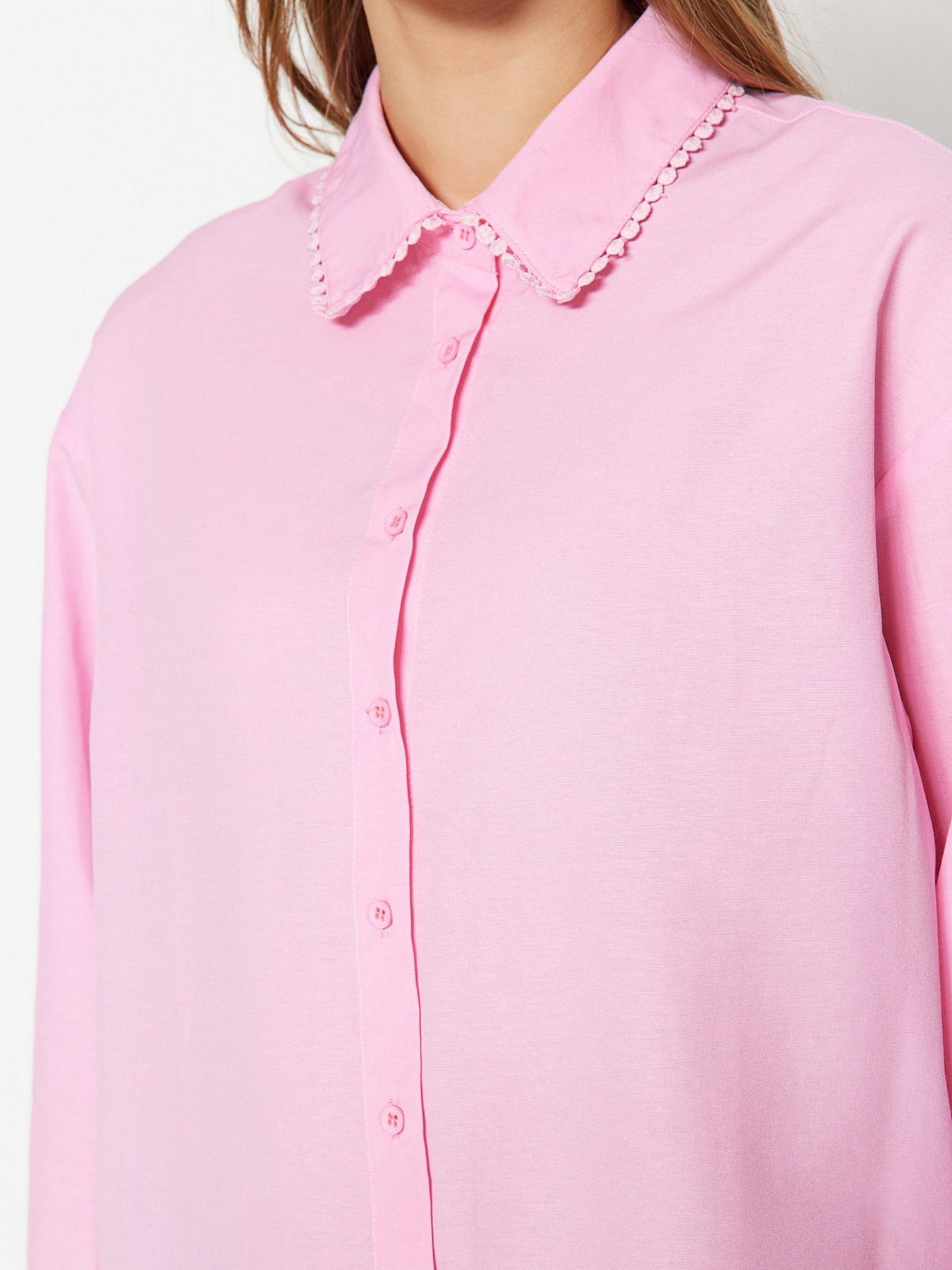 Рубашки Trendyol модель TCTSS23TG00044/Pembe Рубашки Trendyol модель TCTSS23TG00044/Pembe Фото