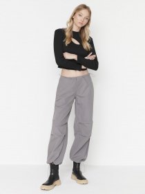 Брюки Trendyol модель TWOAW23JE00738/Gri Фото