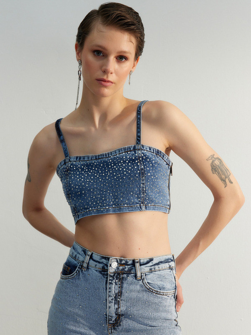 Футболки и поло Trendyol модель TWOSS23BS00016/Mavi Фото
