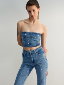 Футболки и поло Trendyol модель TWOSS23BS00018/Mavi Фото