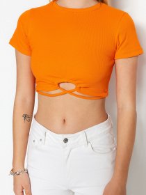 Футболки і поло Trendyol модель TWOSS23BZ00743/Turuncu Фото
