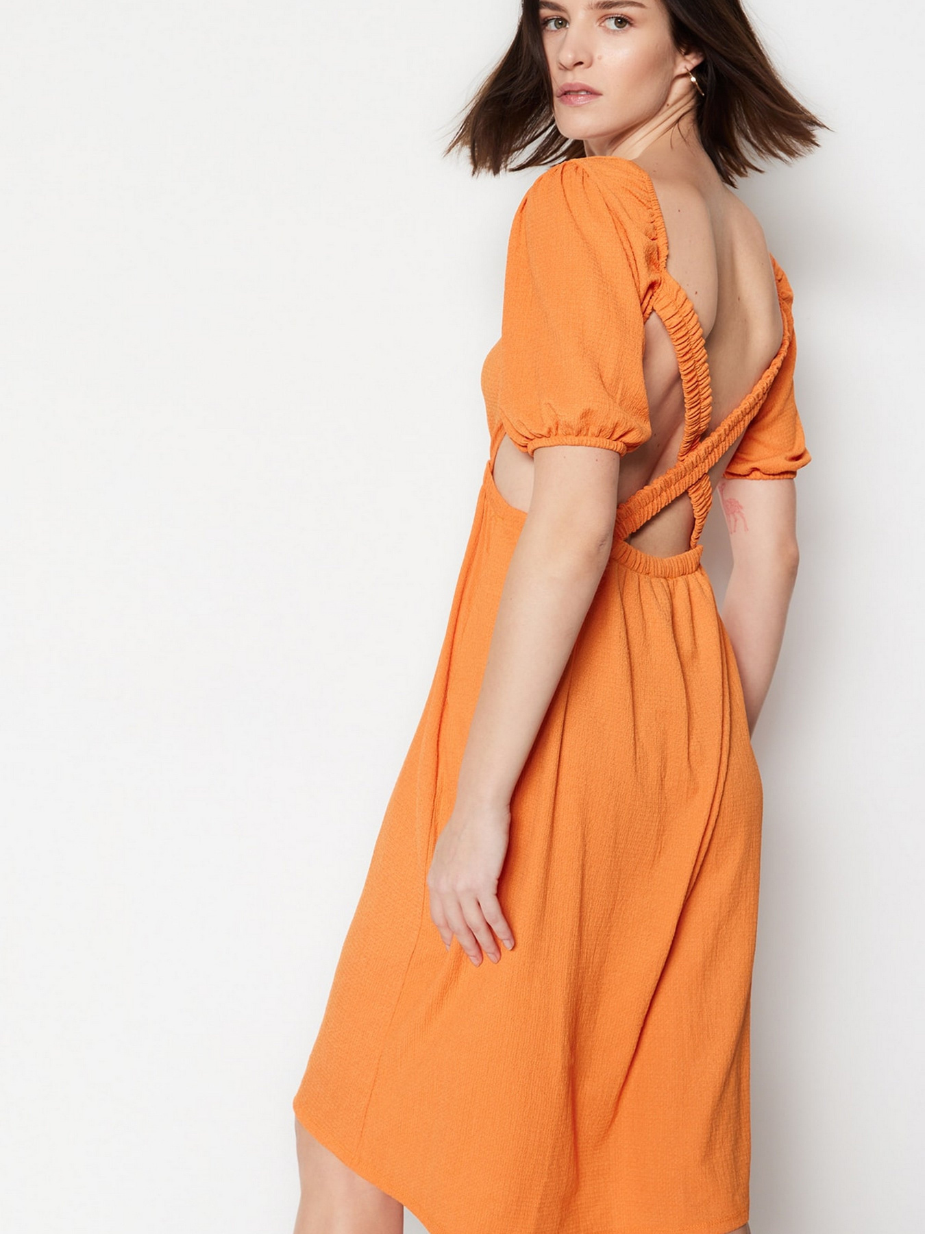 Сукні Trendyol модель TWOSS23EL01595/Turuncu Фото