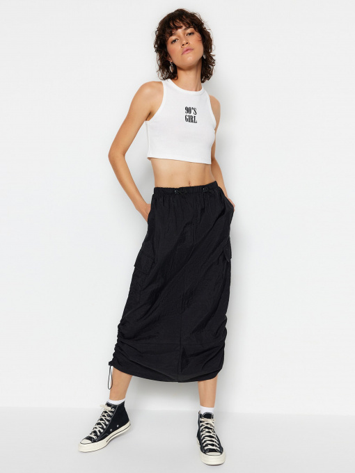 Юбки Trendyol модель TWOSS23ET00360/Siyah Фото