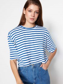 Футболки и поло Trendyol модель TWOSS23TS00136/Lacivert Фото