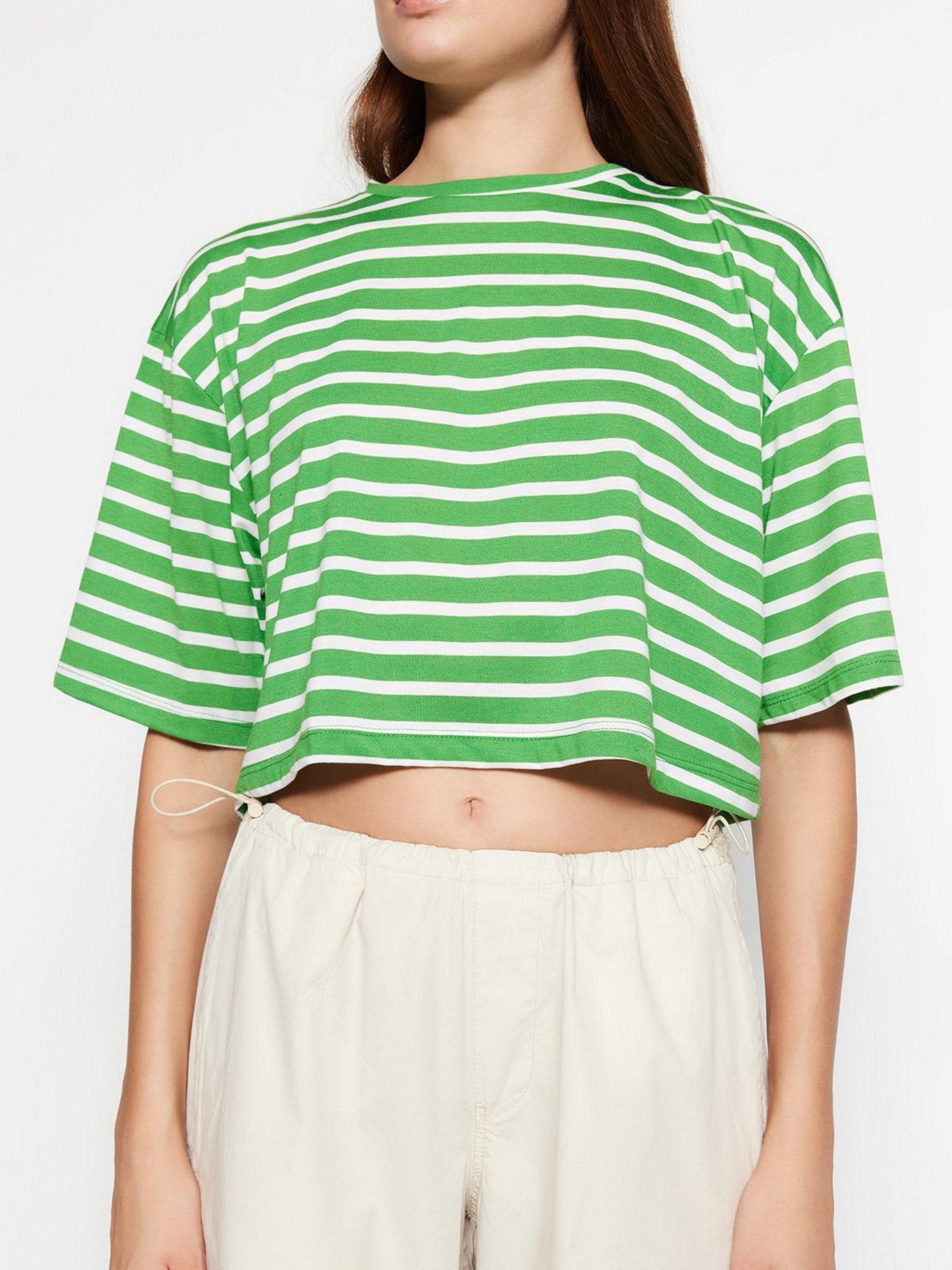 Футболки і поло Trendyol модель TWOSS23TS00136/Yesil Футболки і поло Trendyol модель TWOSS23TS00136/Yesil Фото