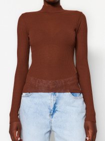 Светри та кардигани Trendyol модель TWOAW24BZ00077/Kahverengi Фото