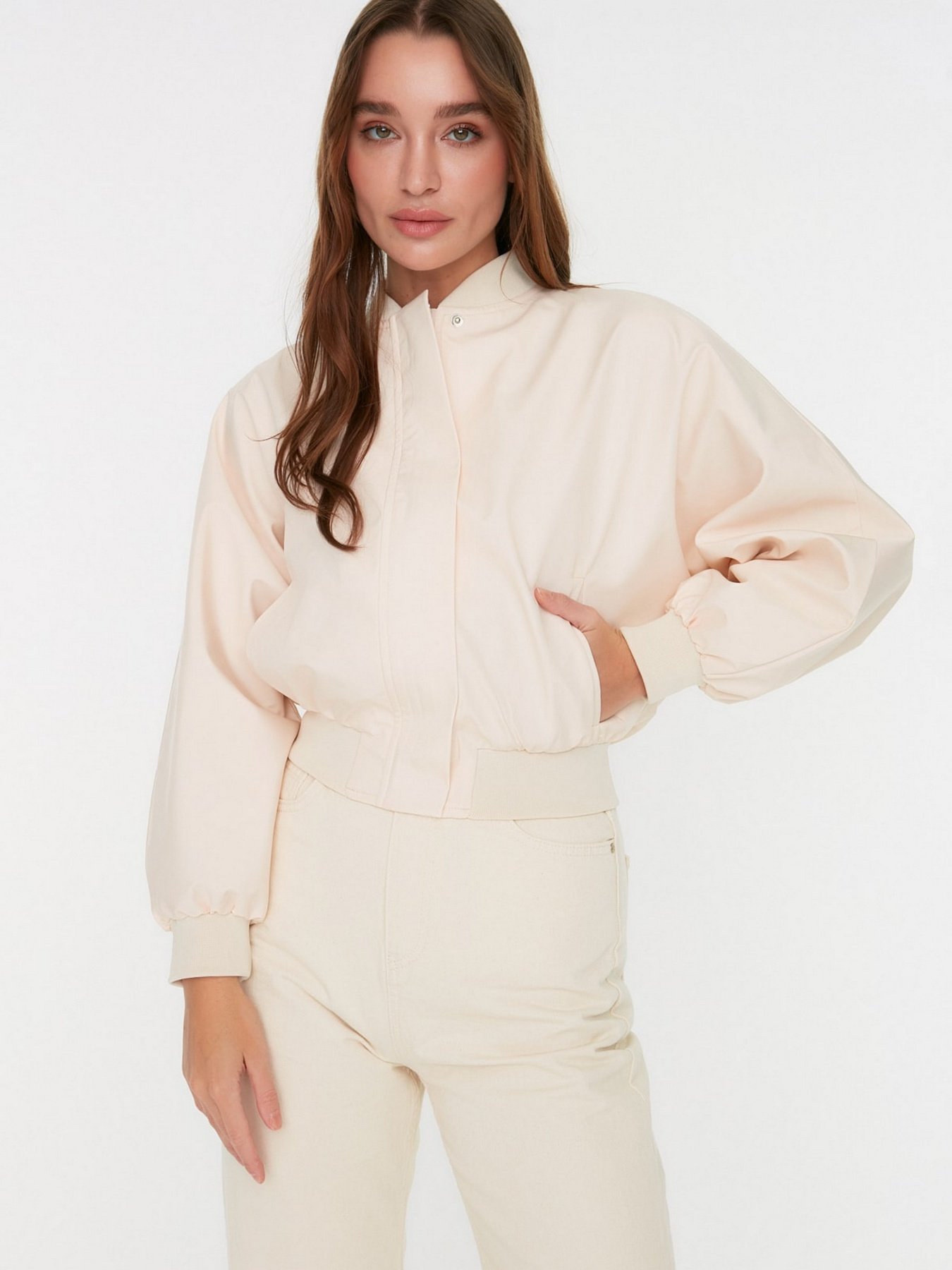 Куртки та дублянки Trendyol модель TWOSS22MO0099/Bej Фото