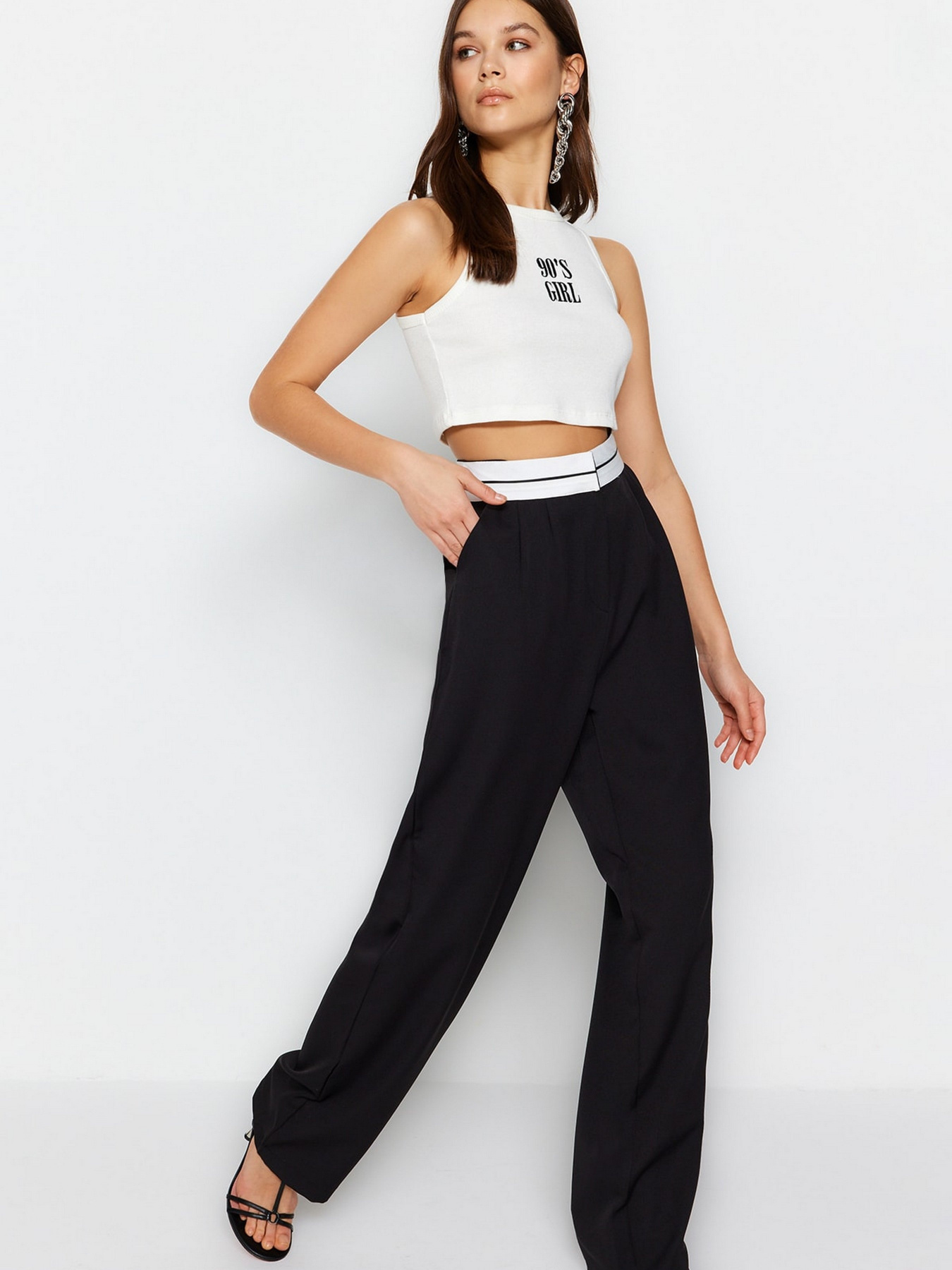 Штани Trendyol модель TWOSS23PL00150/Siyah Фото