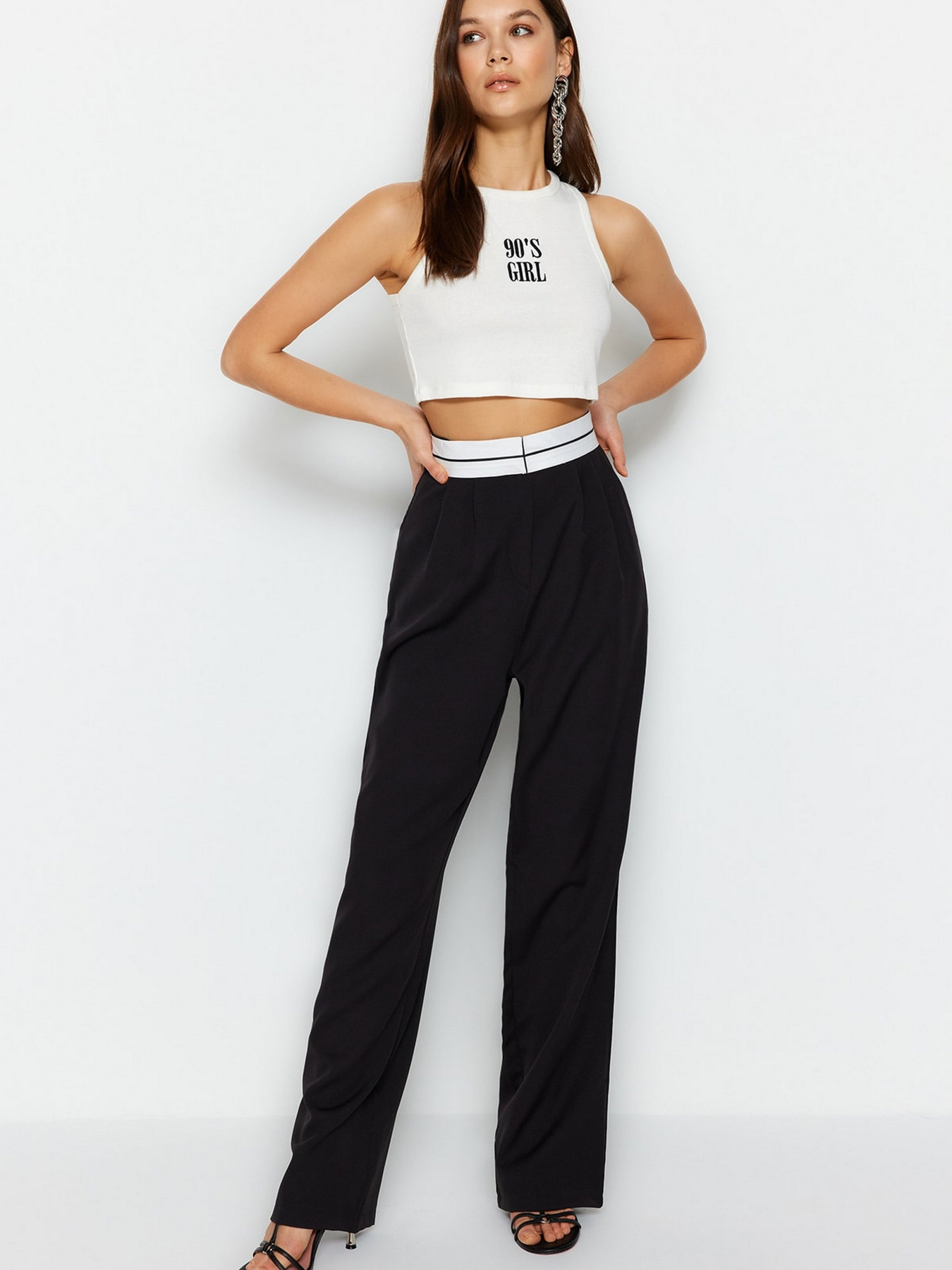 Штани Trendyol модель TWOSS23PL00150/Siyah Фото