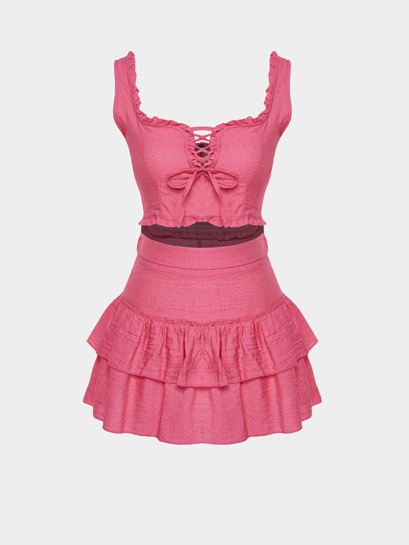 Костюмы Trendyol модель TBESS21AU0093/Fusya*002 Костюмы Trendyol модель TBESS21AU0093/Fusya*002 Фото