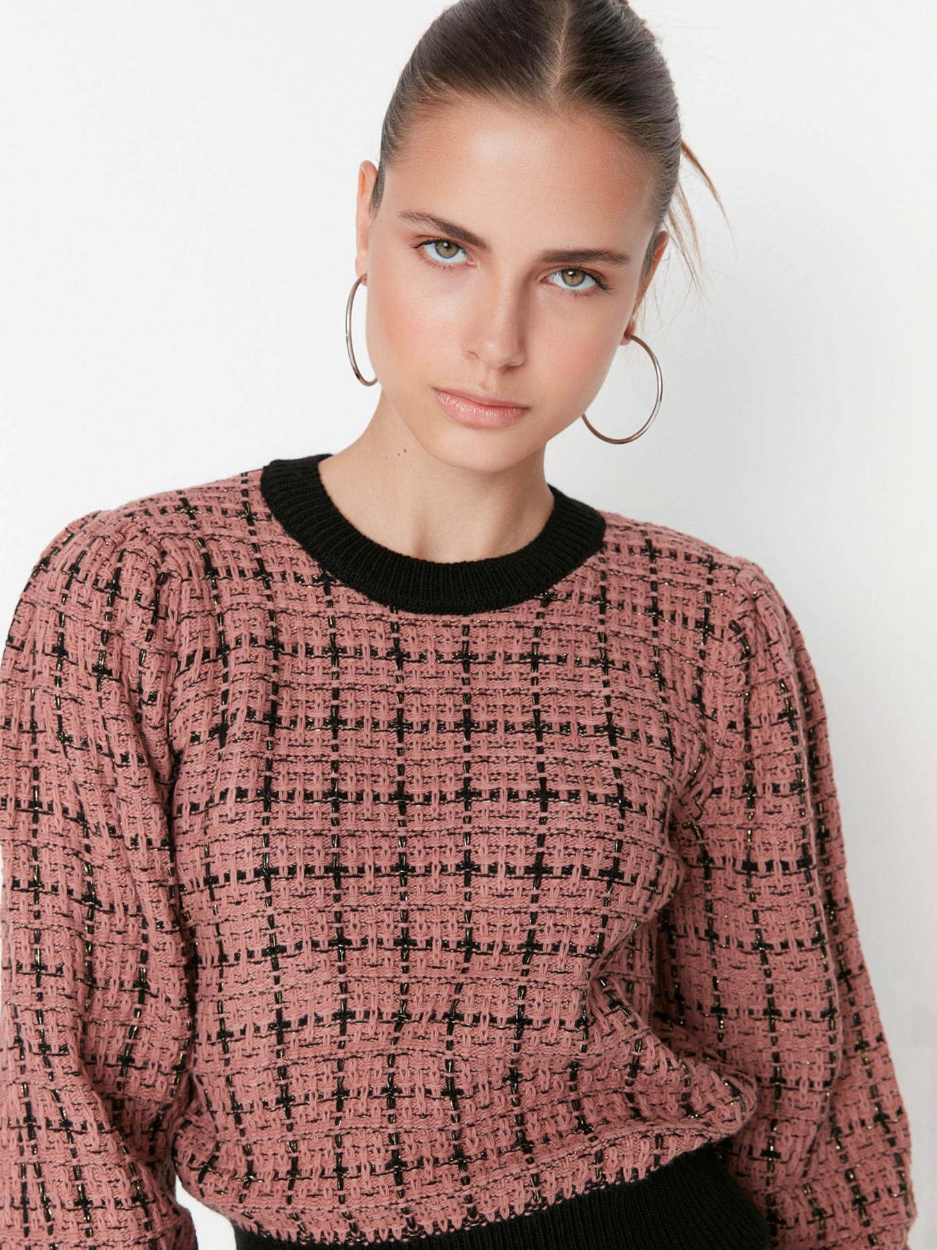 Свитры и кардиганы Trendyol модель TWOAW21KZ0032/Gul Kurusu Свитры и кардиганы Trendyol модель TWOAW21KZ0032/Gul Kurusu Фото