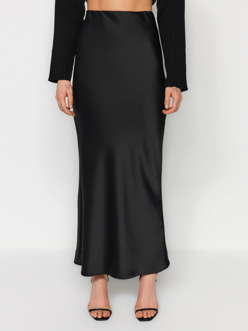 Юбки Trendyol модель TWOAW24ET00358/Siyah Фото