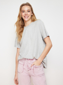 Футболки і поло Trendyol модель TWOSS23TS00000/Gri Melanj Фото
