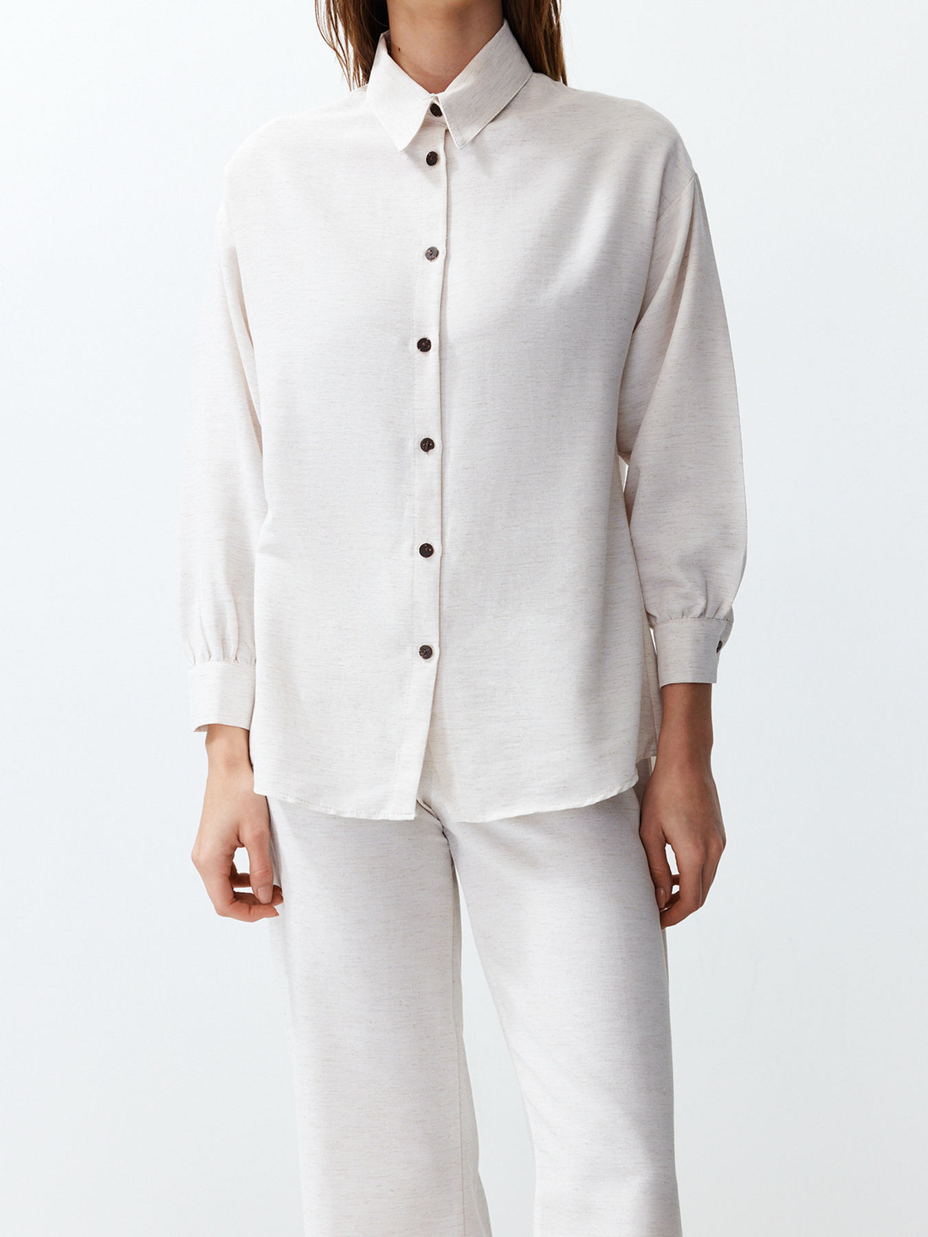 Костюми Trendyol модель TWOSS24AU00065/Ekru Костюми Trendyol модель TWOSS24AU00065/Ekru Фото