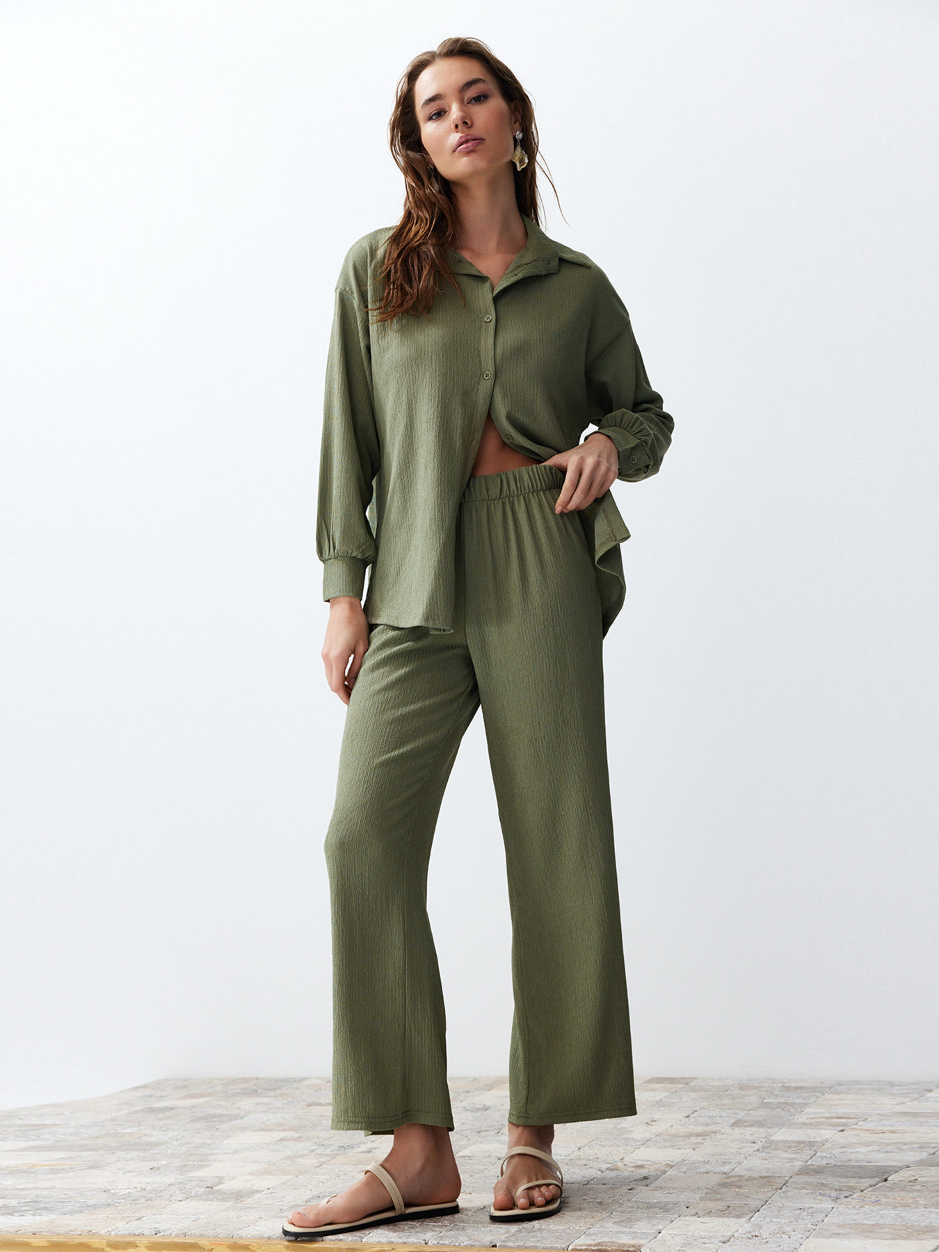 Костюми Trendyol модель TWOSS24AU00066/Yesil Фото