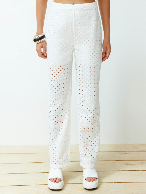 Штани Trendyol модель TWOSS24PL00090/Ekru Фото