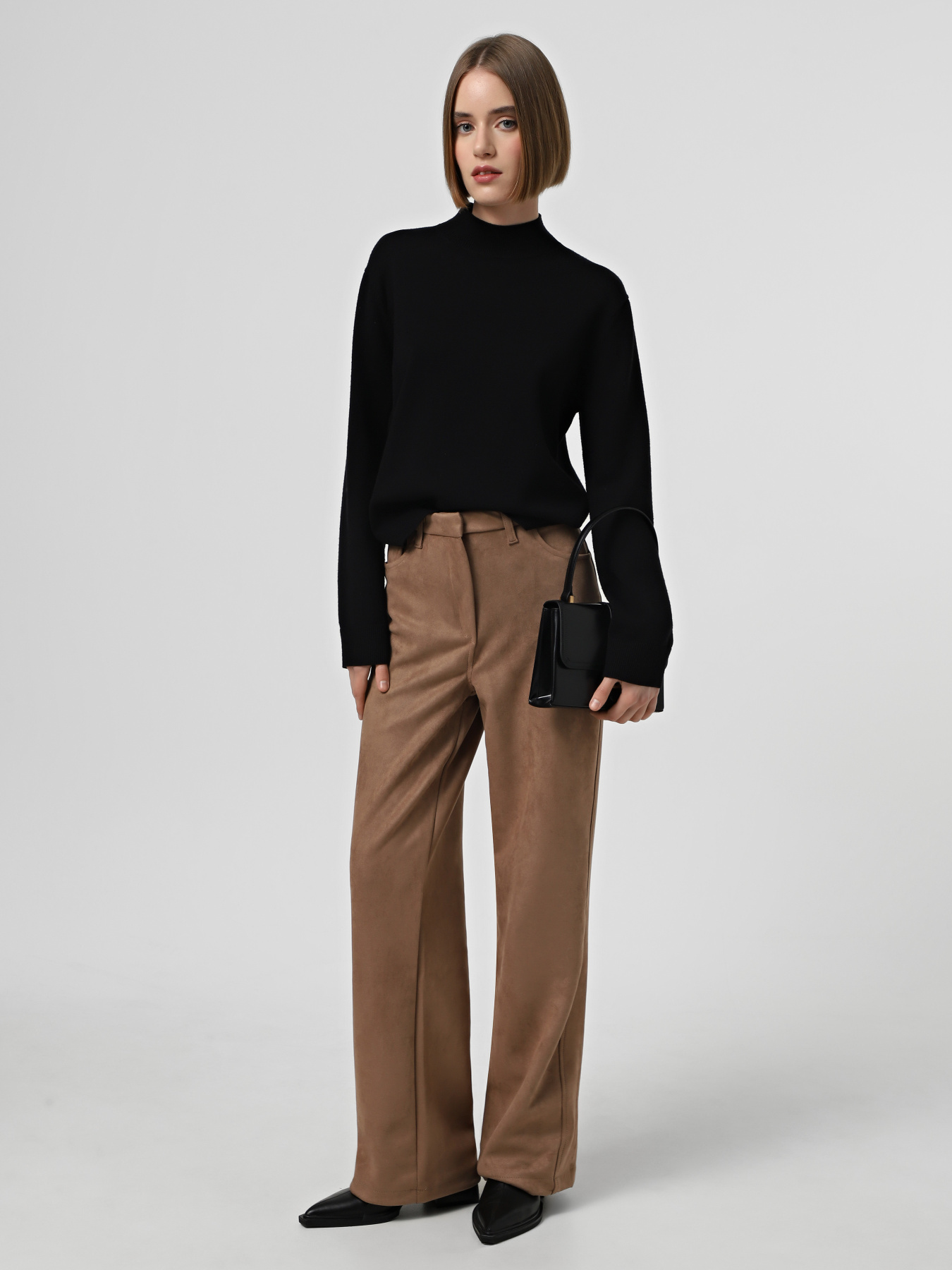 Брюки Trendyol модель TWOAW25PL00053/Koyu Kahverengi Фото