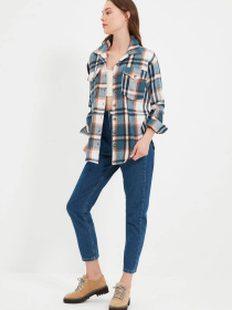 Сорочки Trendyol модель TWOAW22GO0549/Mavi Фото