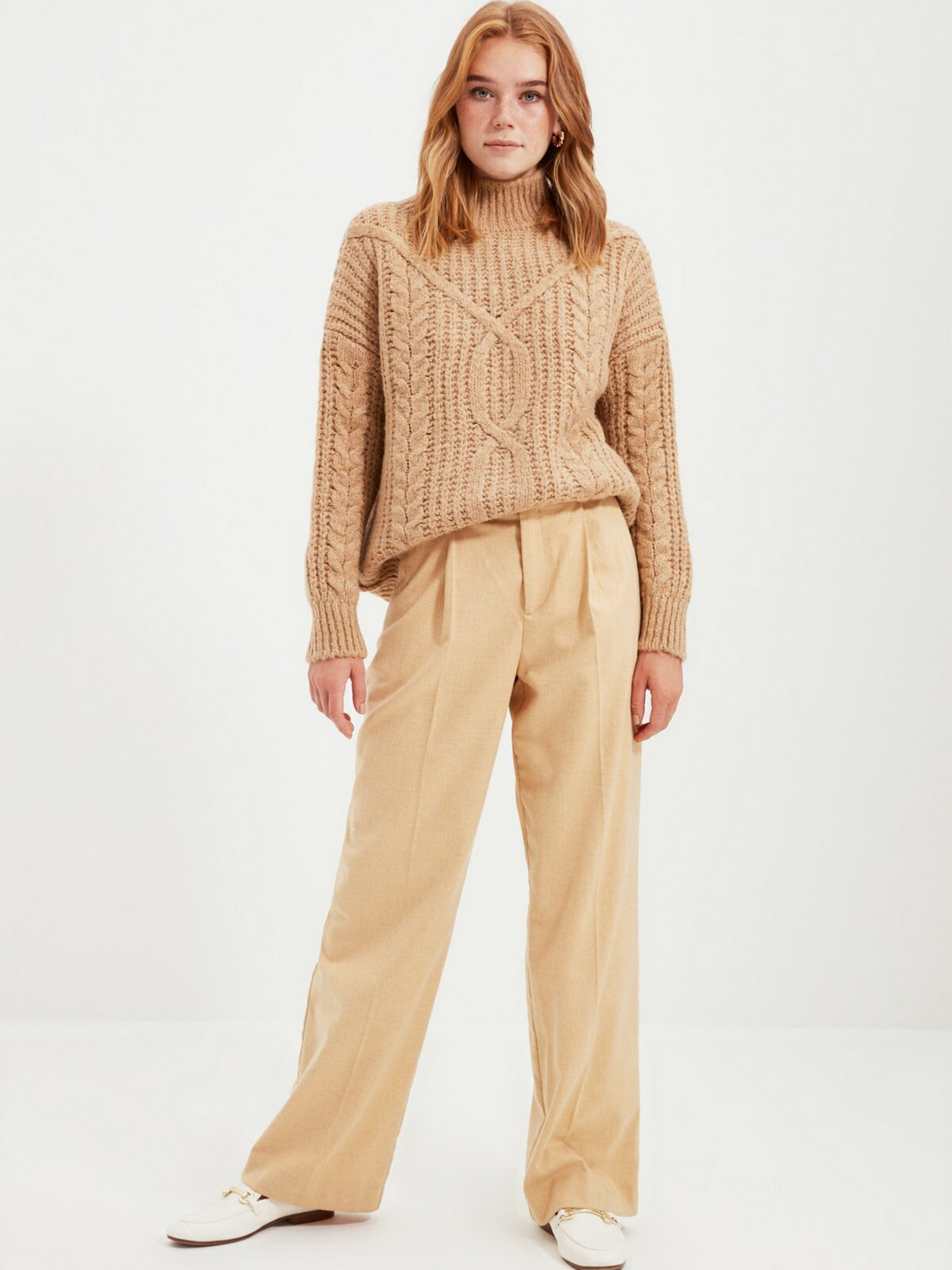 Свитры и кардиганы Trendyol модель TWOAW20KZ0171/Camel Свитры и кардиганы Trendyol модель TWOAW20KZ0171/Camel Фото