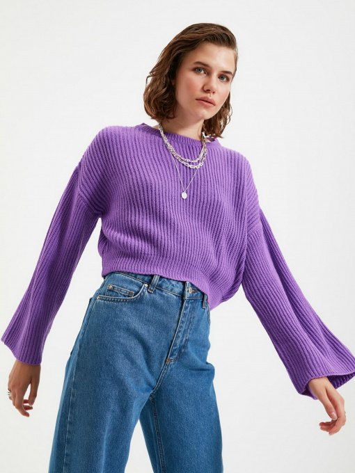 Свитры и кардиганы Trendyol модель TWOAW20KZ0743/Mor Фото