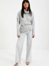 Свитры и кардиганы Trendyol модель TWOAW20KZ1130/Gri Фото